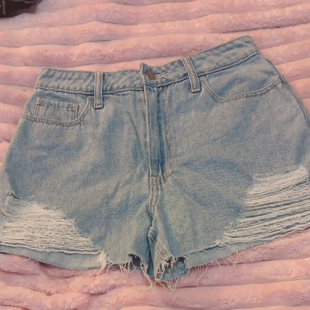 Denim Distressed Women's Shorts